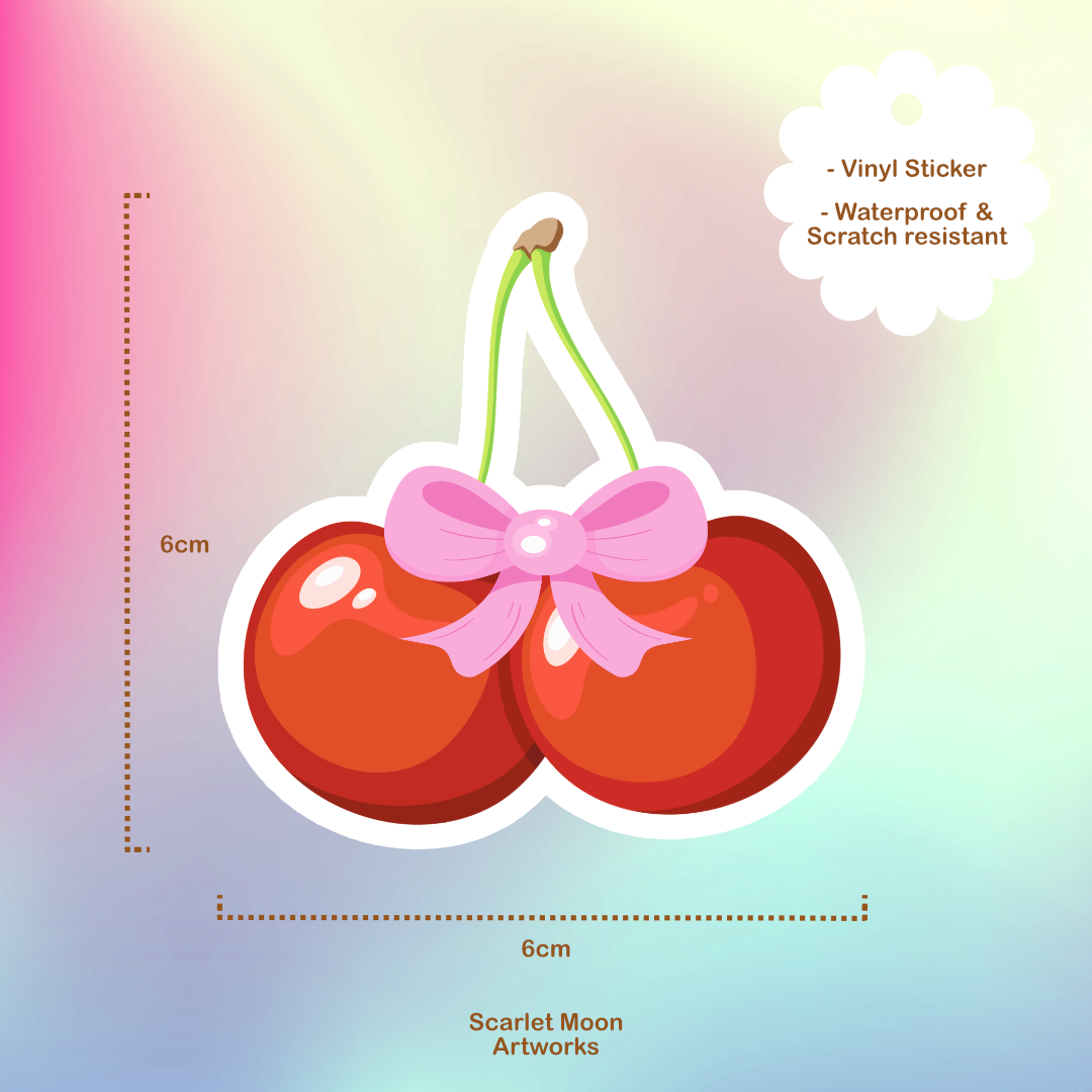 Cherry Coquette sticker