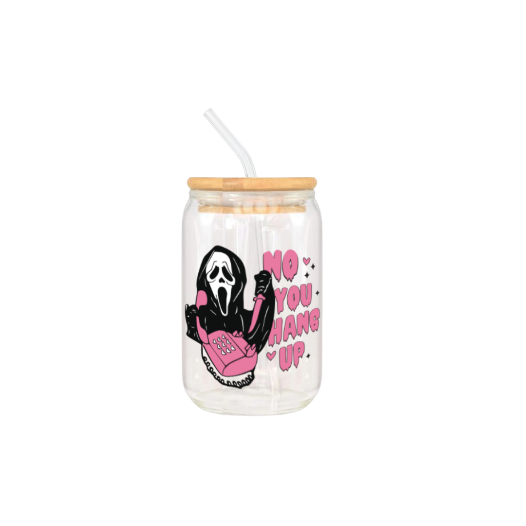 "No, you hang up" Scream Drinking Jar