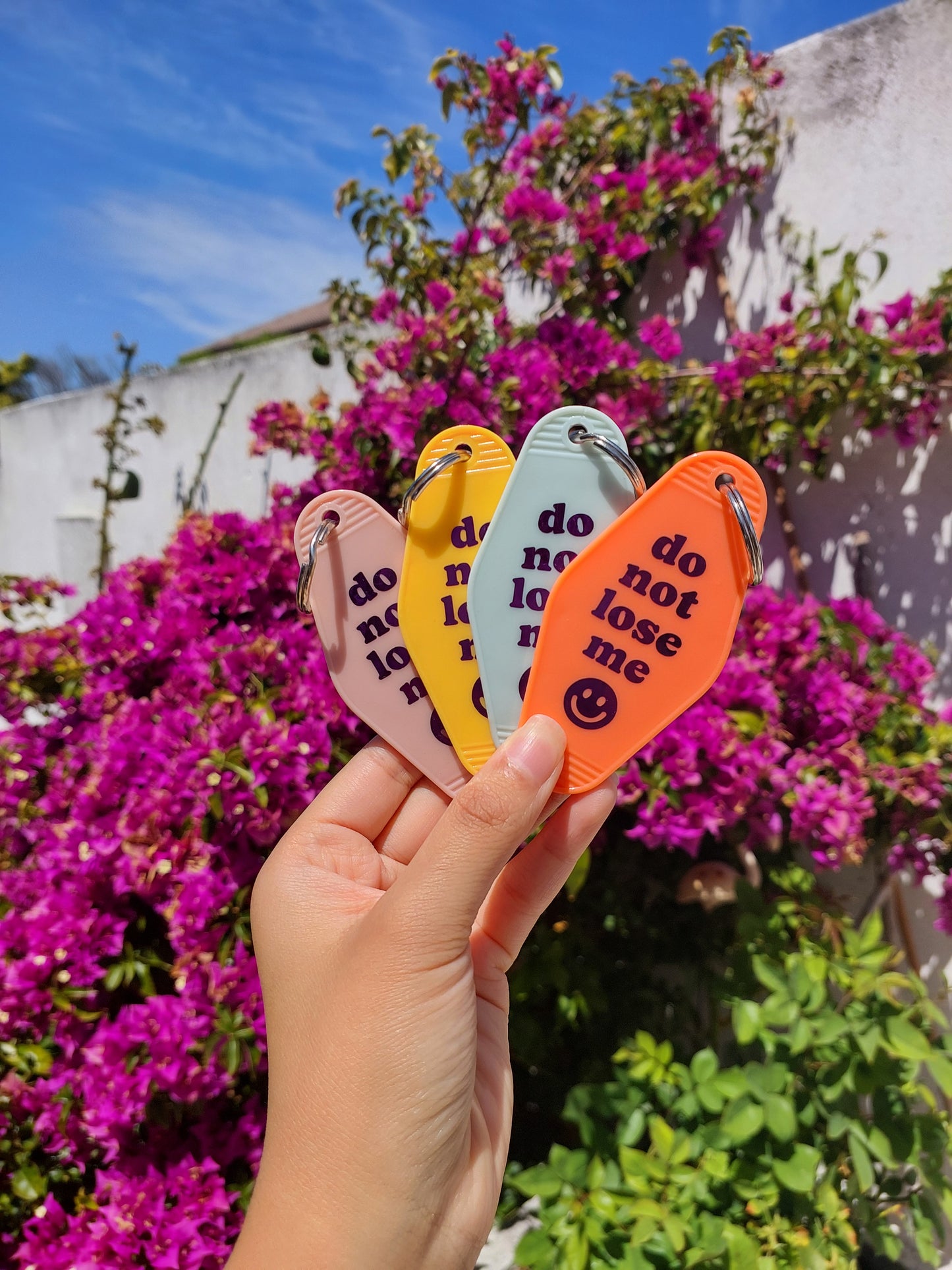 "Do not lose me" Motel Keyring
