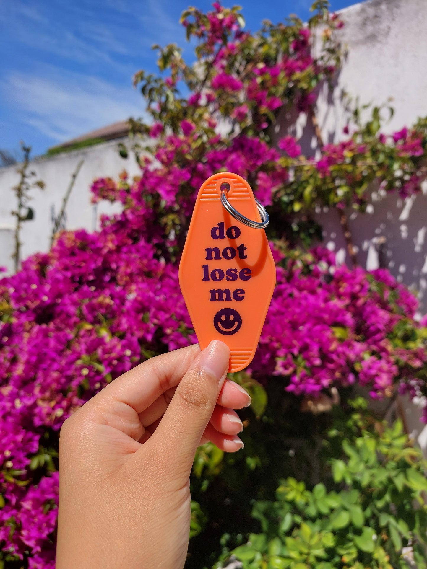 "Do not lose me" Motel Keyring