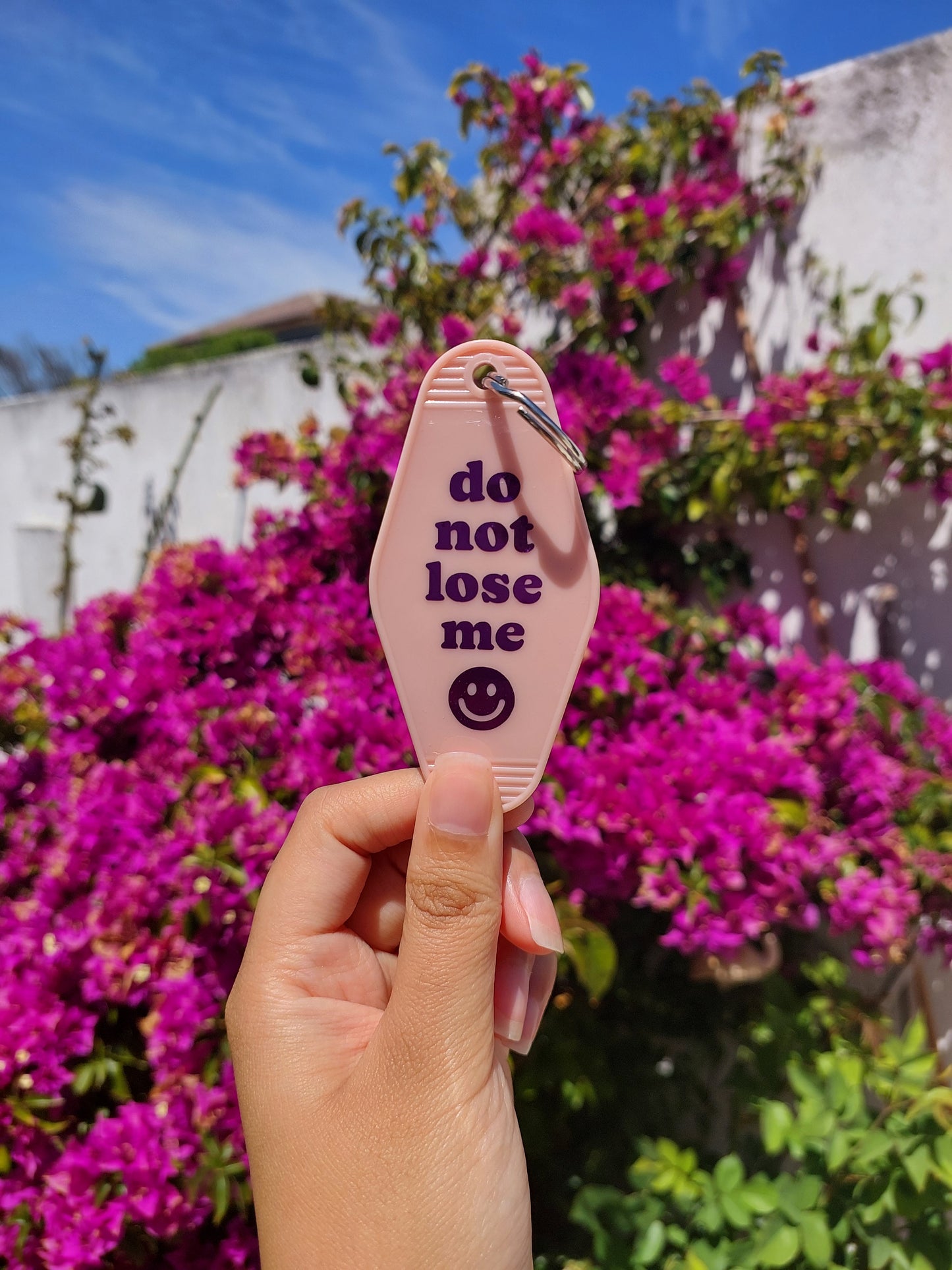 "Do not lose me" Motel Keyring
