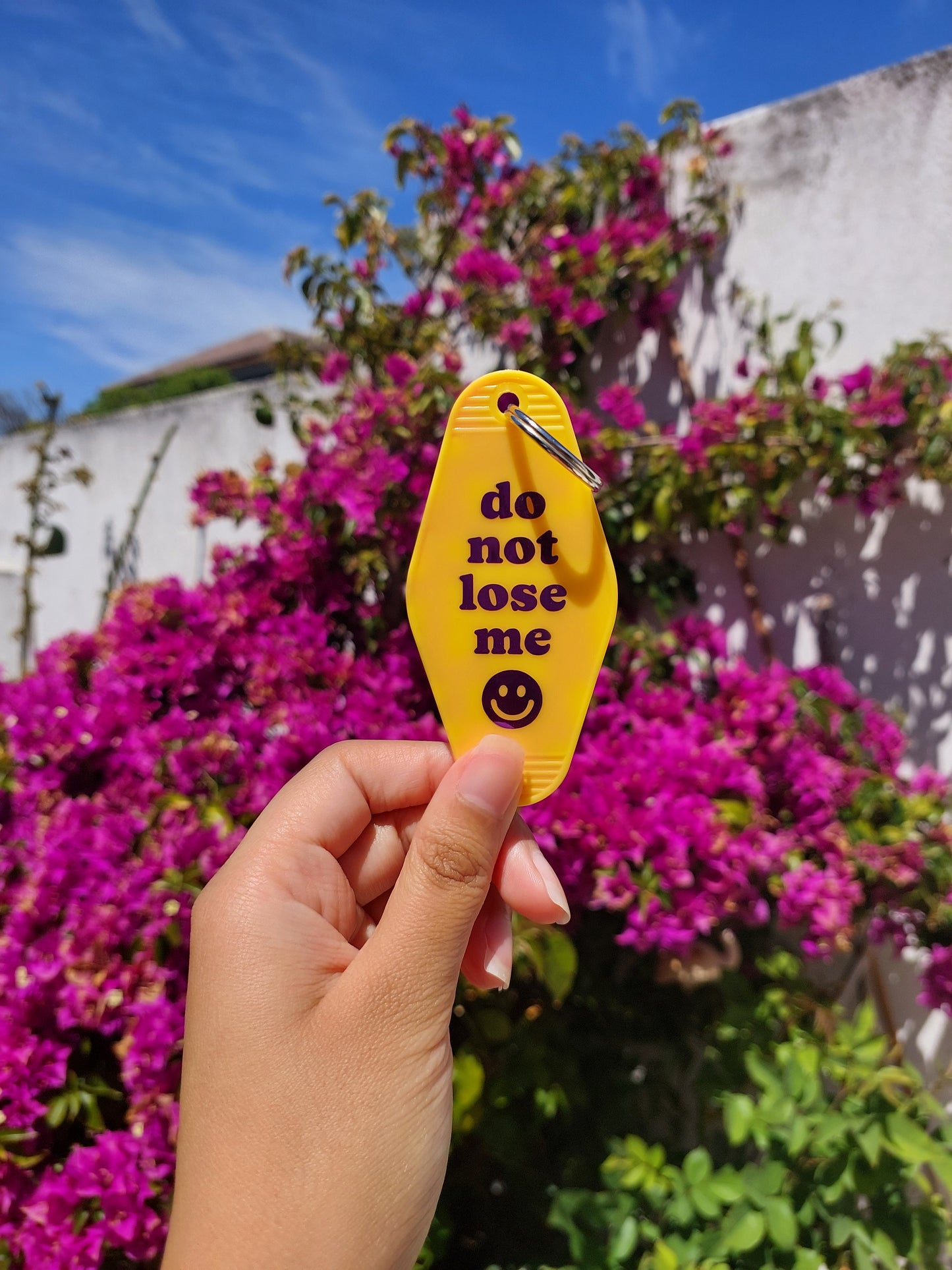 "Do not lose me" Motel Keyring