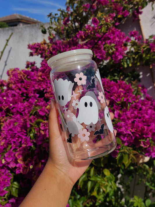 Ghost & Bats Drinking Jar